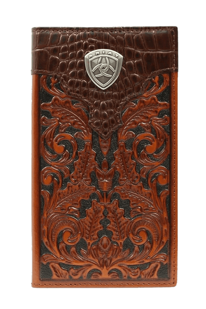 Ariat Gator Floral Rodeo Wallet Checkbook Cover