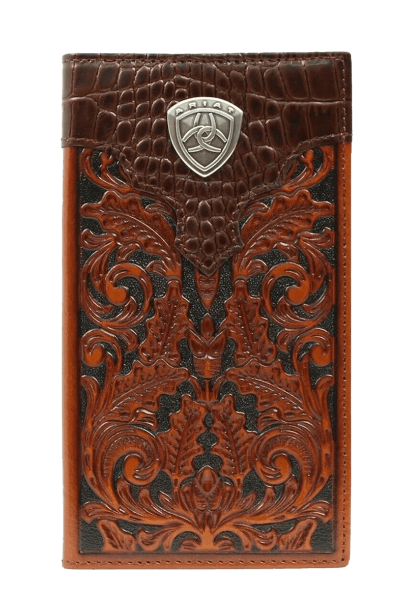 Ariat Gator Floral Rodeo Wallet Checkbook Cover