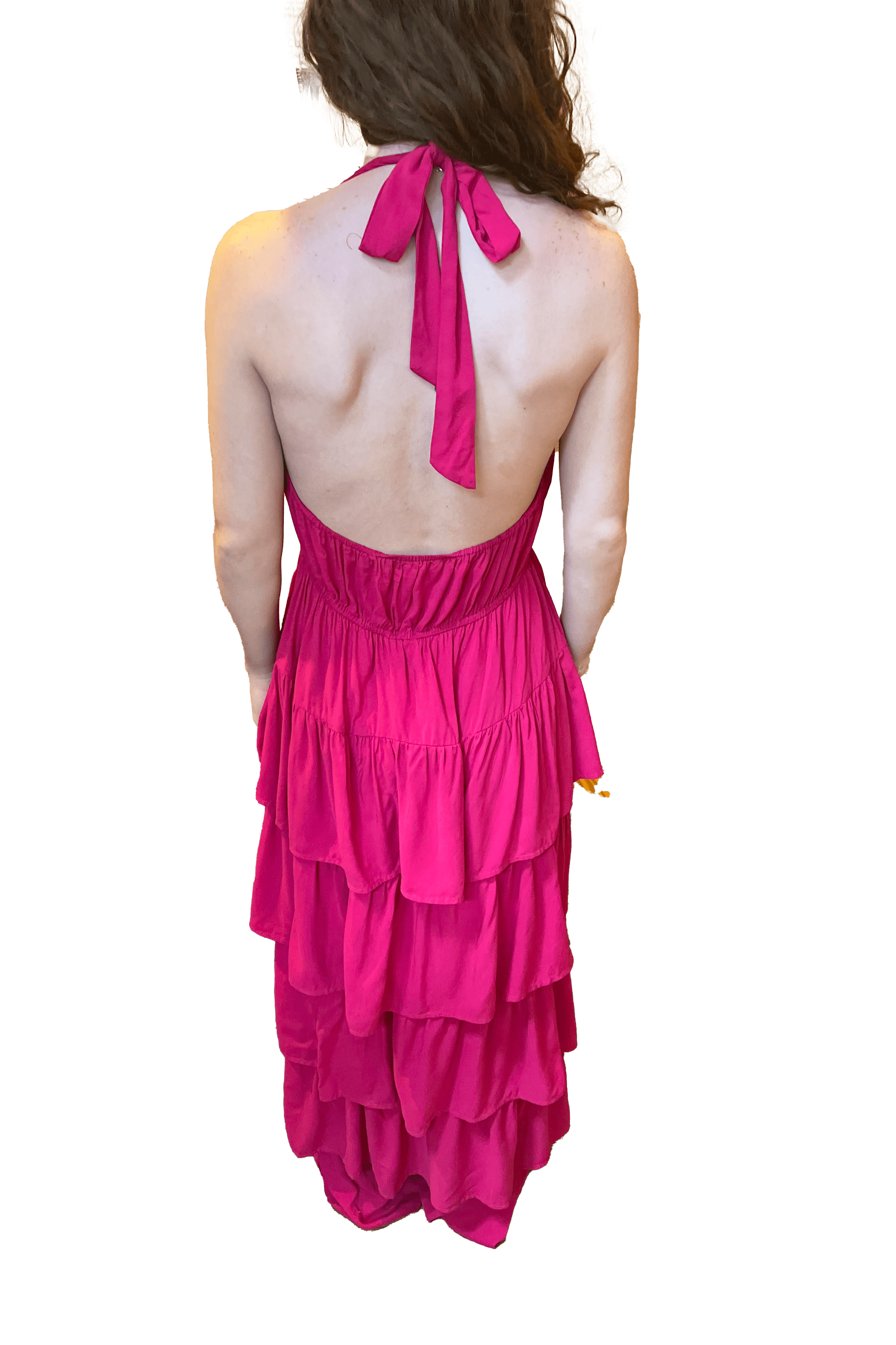 Shop Andree Womens Hot Pink Ruffle Dress Perfect For Any Occasion At The Boot Jack 