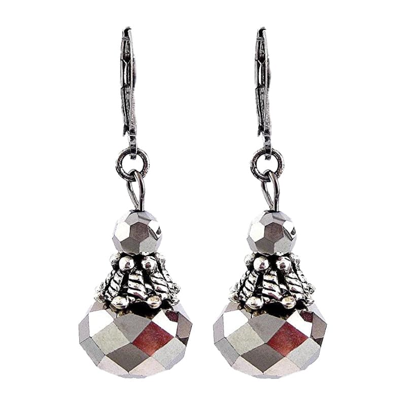 Cindy Smith Women's Sparkly Faceted Crystal Earrings