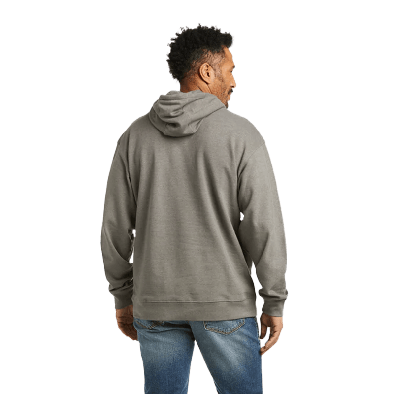 Ariat Men's Basic Raised Logo Charcoal Hoodie
