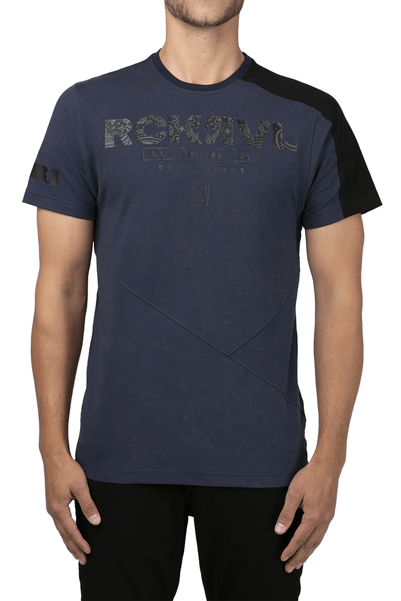 Rock Revival Navy Crew Neck T-Shirt