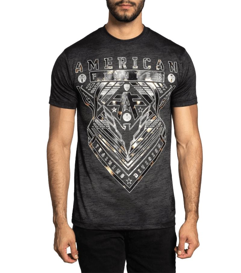 American Fighter Men's Black Mass Wardell Tee Shirt