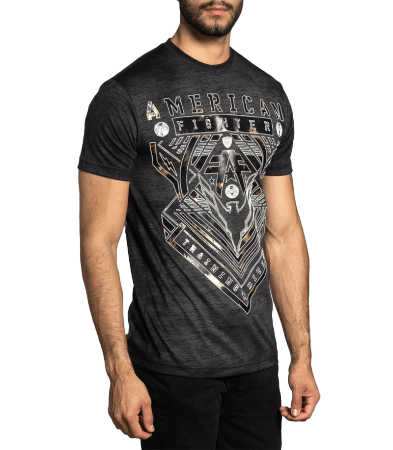 American Fighter Men's Black Mass Wardell Tee Shirt