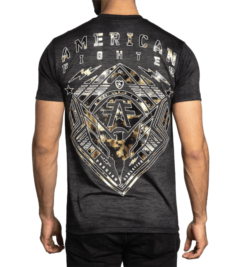 American Fighter Men's Black Mass Wardell Tee Shirt
