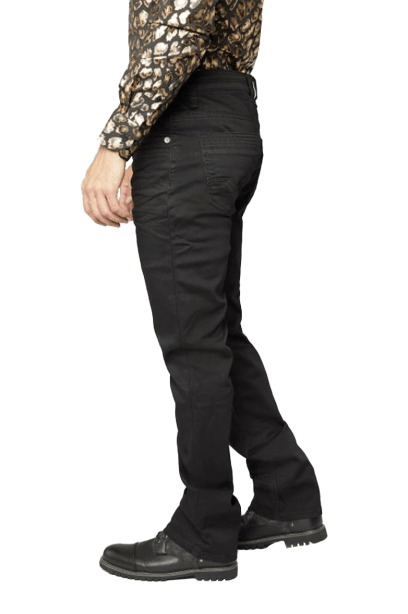 Platini Men's Slade Black Relaxed Fit Stretch Pants