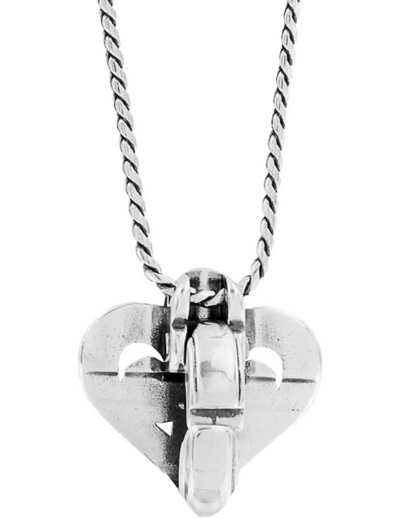 Brighton Women's Alcazar Heart Badge Clip Necklace