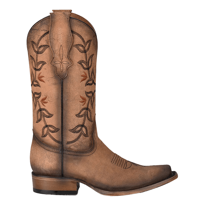 Corral Boots Women's Brown Flowered Embroidery Boot