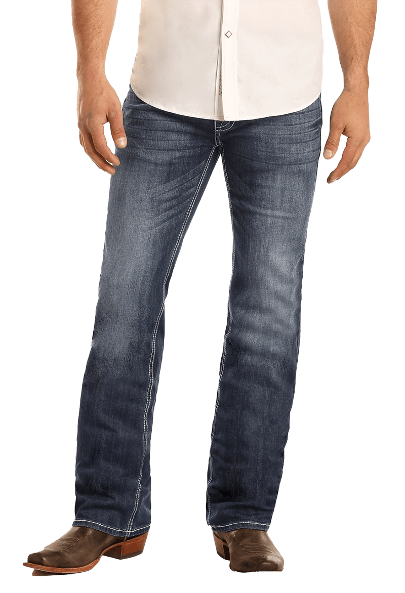 Panhandle Slim Men's Regular Fit Stretch Straight Bootcut Jeans