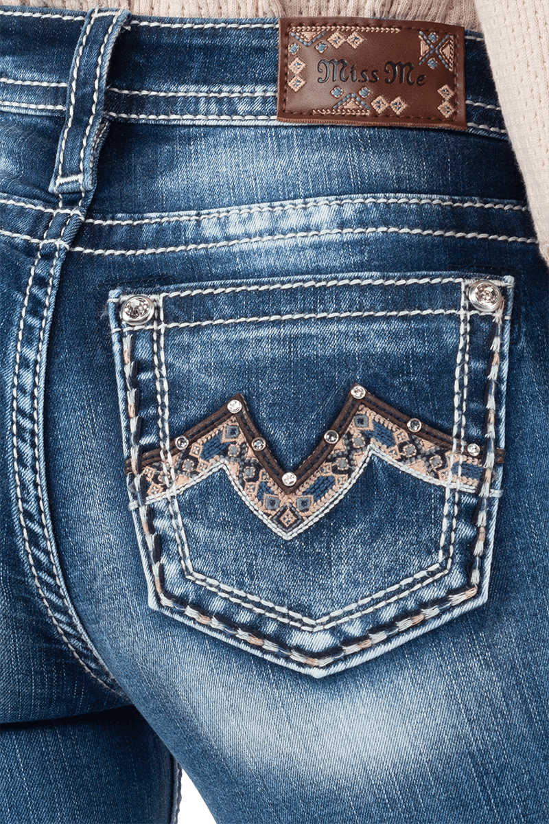 Aztec Mid Shop Miss Me Aztec Pattern Mid Jeans - Style, Western Quality