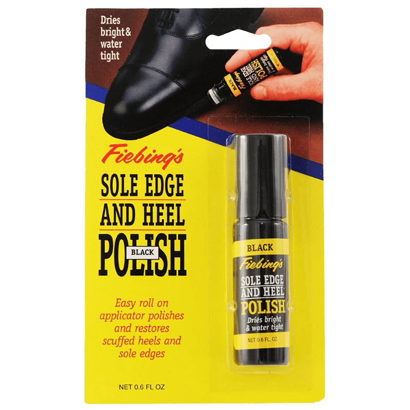 M&F Unisex Sole Edge Heel Roll On Black Polish