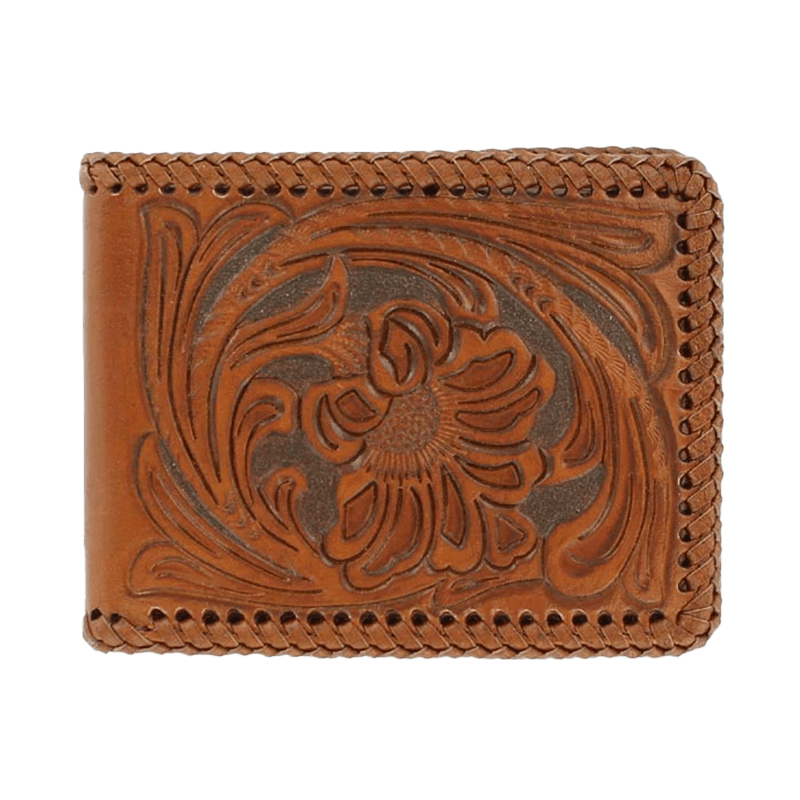 Ariat M&amp;F Nocona Brown Bifold Embroidered Wallet