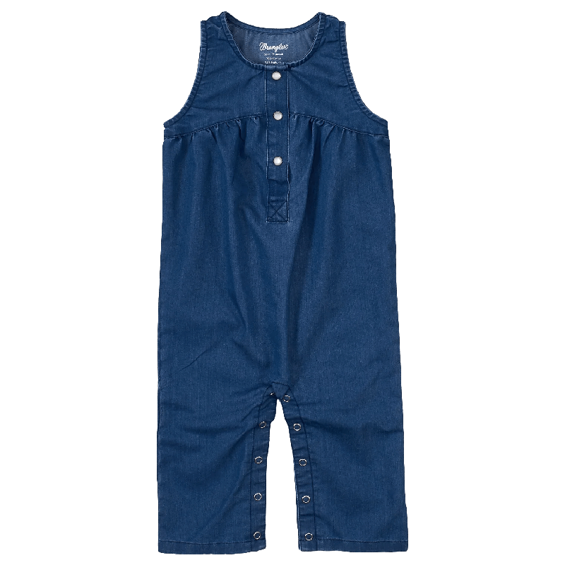 Wrangler Infant Unisex One Piece Blue Romper