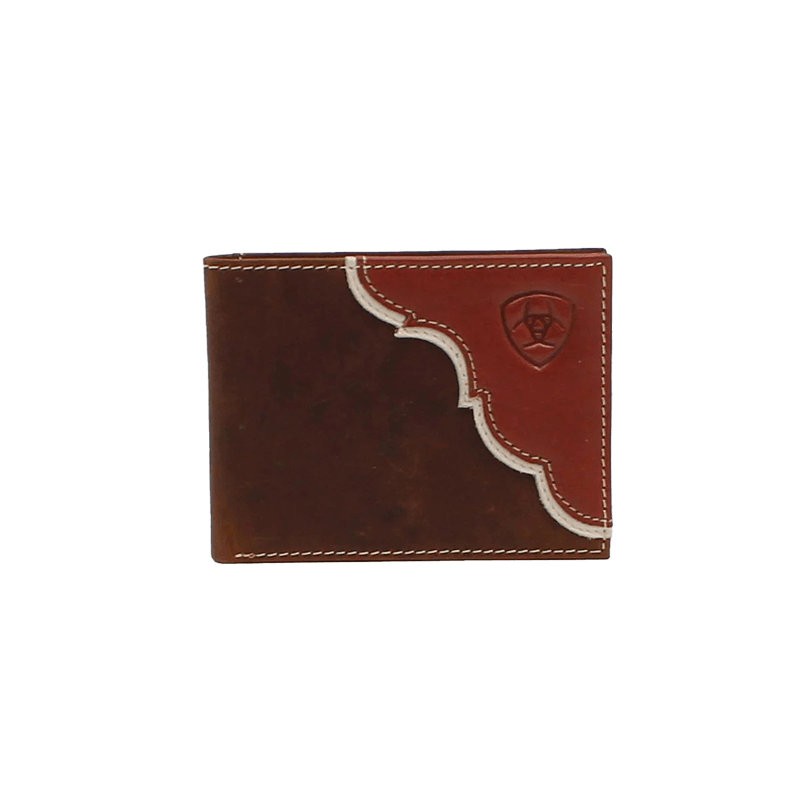 Ariat® Men's Embossed Shield Logo Bifold Wallet