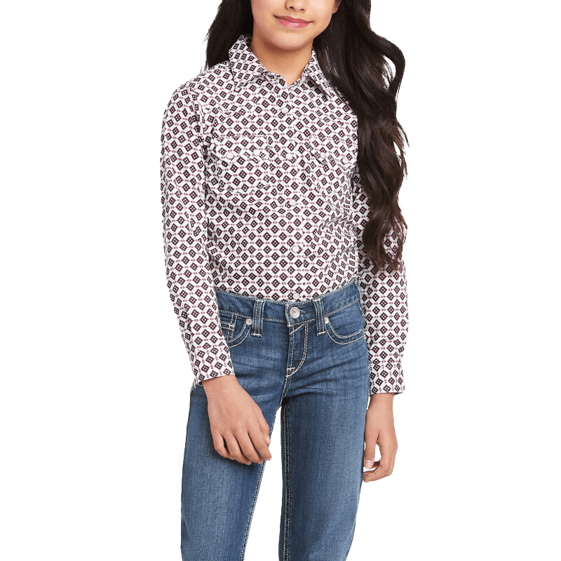 Ariat Girl's Real Mill Snap Western Shirt