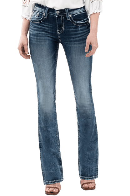 The Boot Jack Mid Rise Cut Boots Jeans