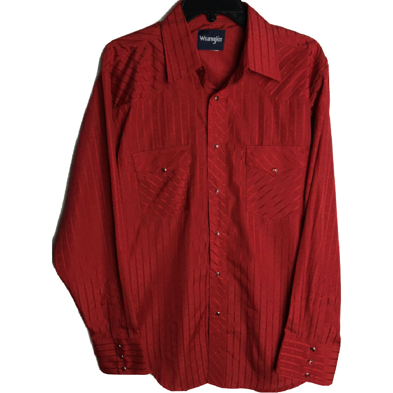 Wrangler Silver Edition Red Western Shirt