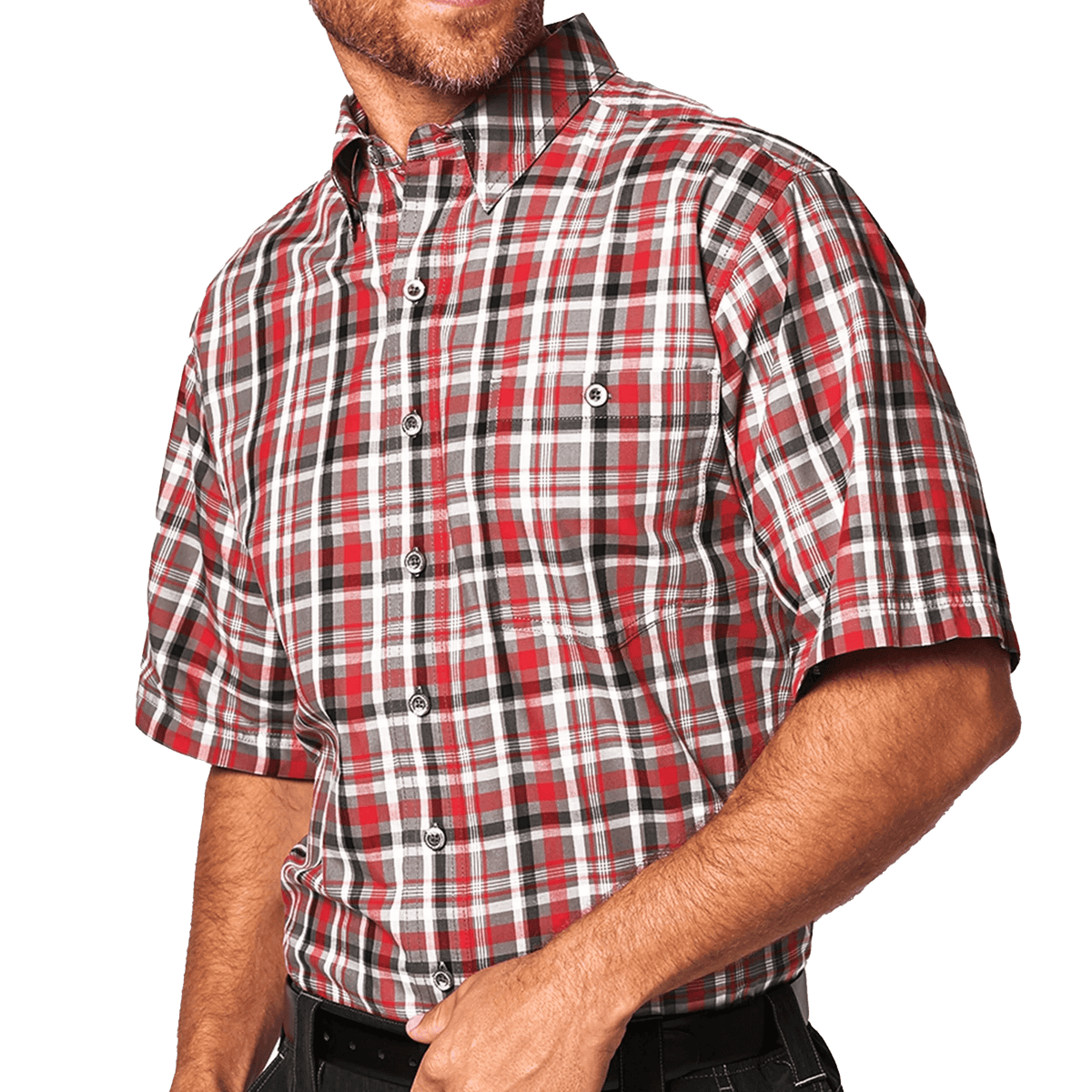 Gameguard Men's Plaid Red Shirt