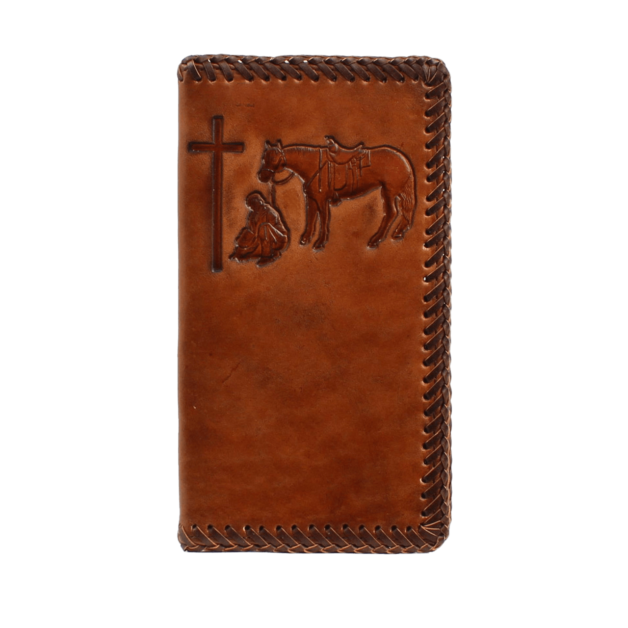 Ariat M&amp;F Nocona Leather Rodeo Standing Edge Wallet