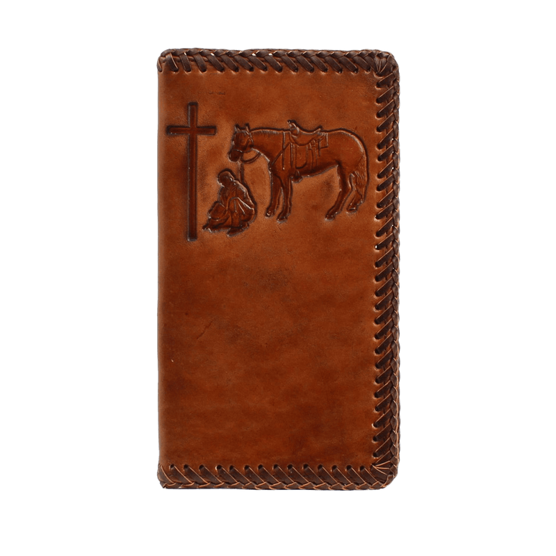 Ariat M&F Nocona Leather Rodeo Standing Edge Wallet