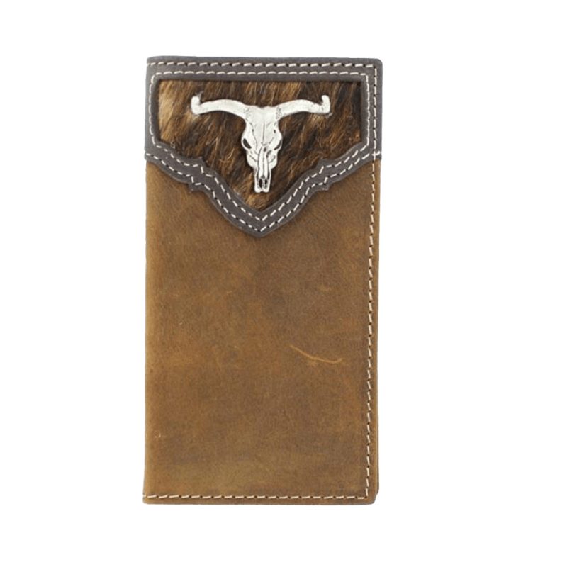 Ariat M&amp;F Nocona Youth Rodeo Longhorn Skull Concho Wallet