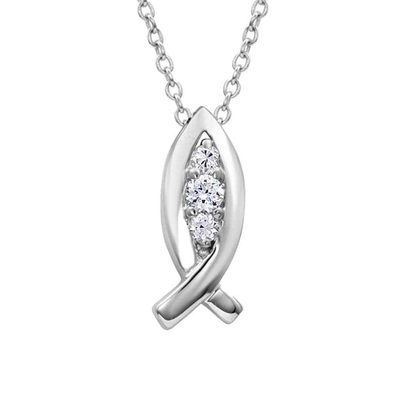 Montana Silversmiths Women's Christian Fish Necklace