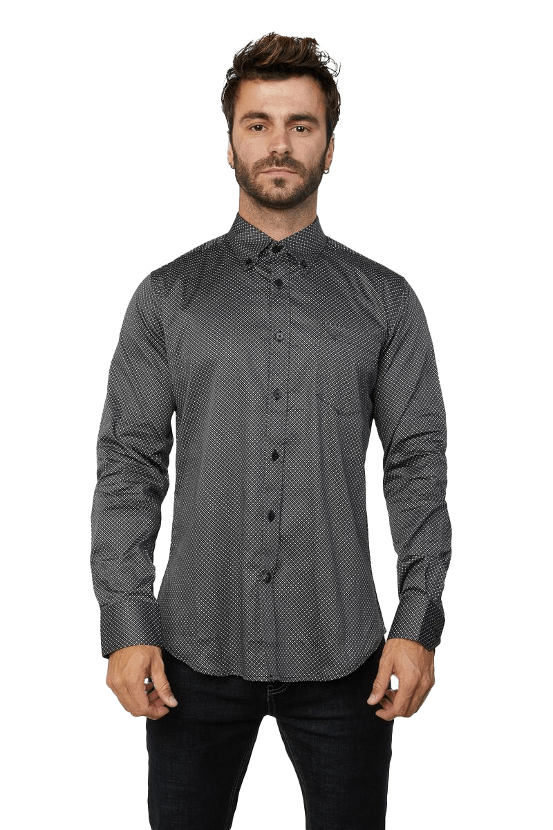 Platini Men's Grey Monogram T-shirt