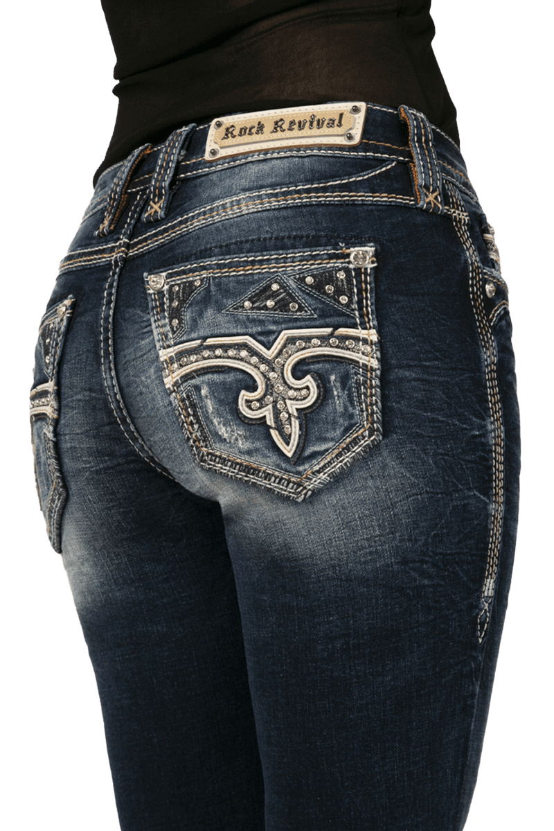 Rock Revival Hibiscus Skinny Jeans