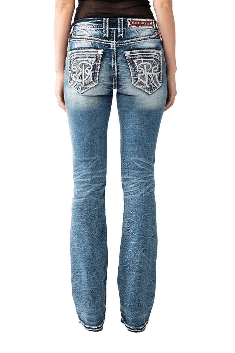 Jeans Boot Cut Rock Revival Maisie B200 - Azul
