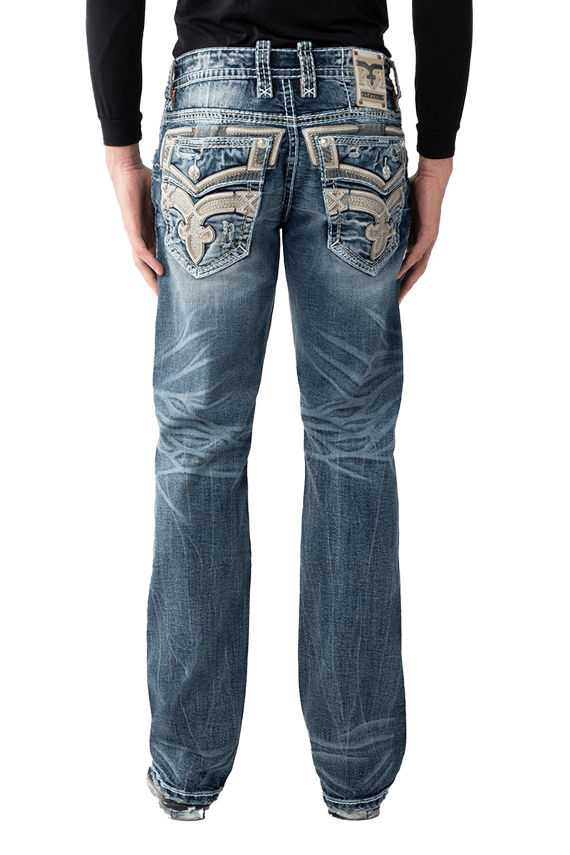 Rock Revival Men's Eggplant B203 Boot Cut Jeans