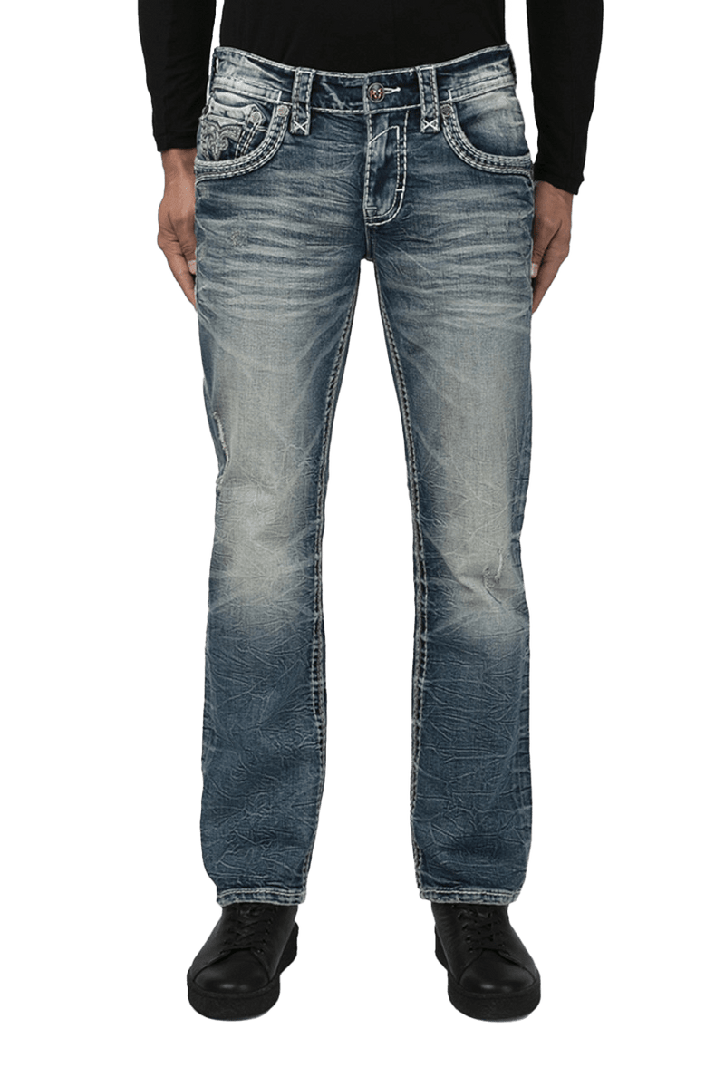 Rock Revival Men's Waterfall J200 Straight Jeans