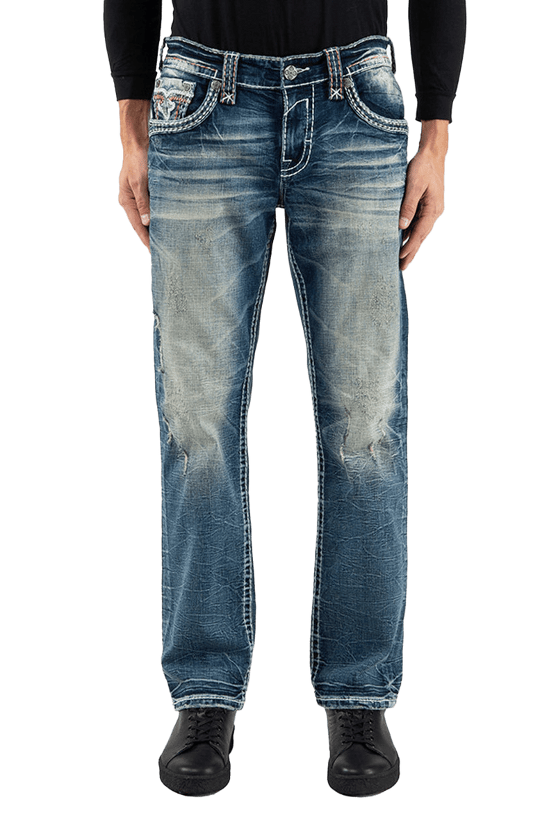 Rock Revival Men's Ebony J200r Straight Jeans