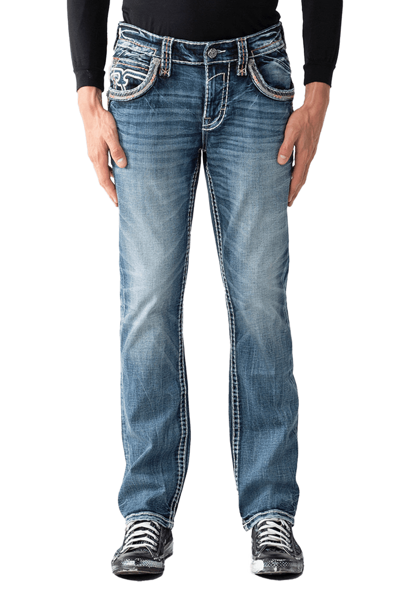 Rock Revival Men's Elijah J202r Straight Jeans