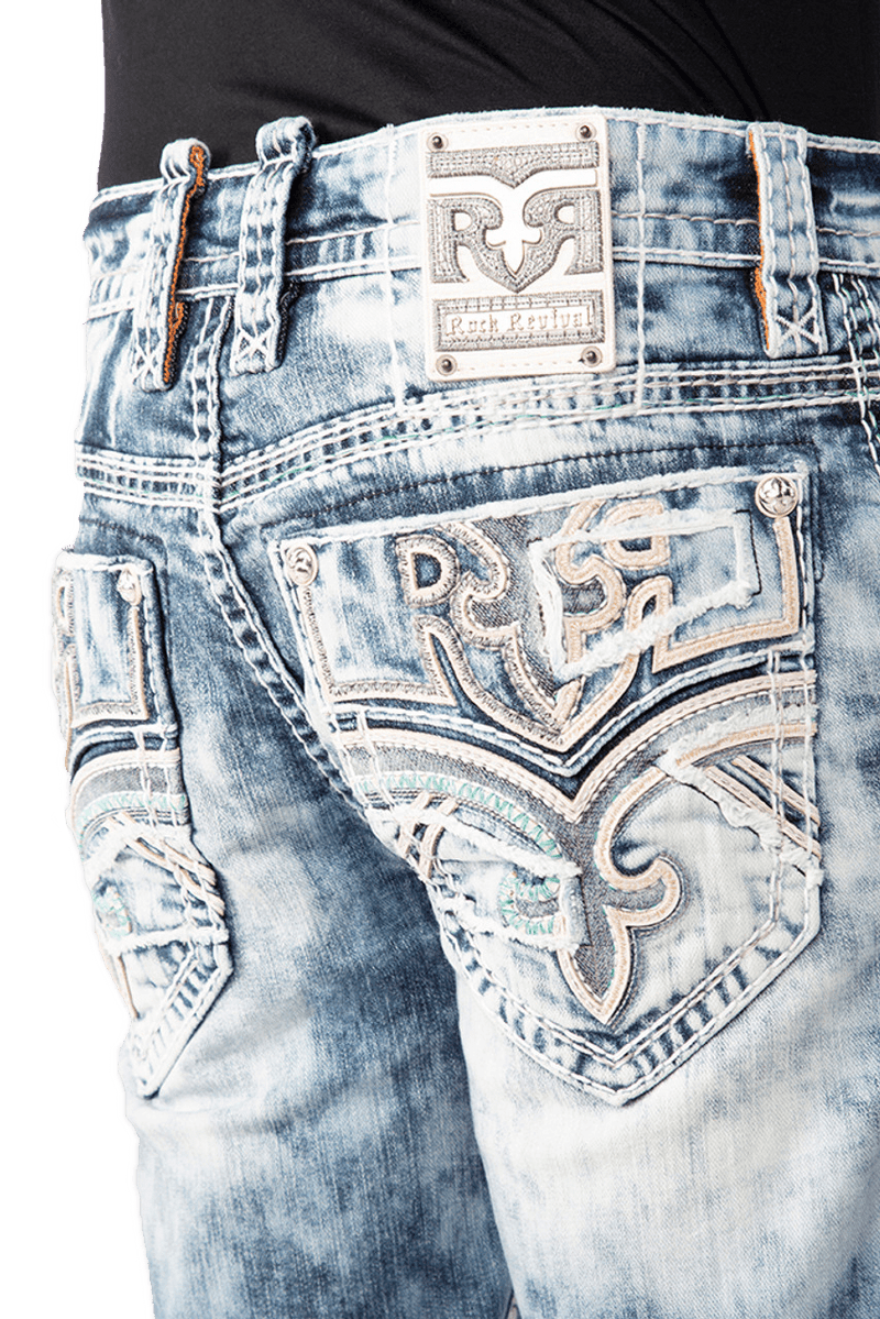 Rock Revival Men's Alt Straight 32" Talan A202 Denim Jeans