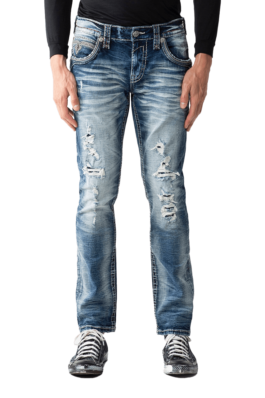 Rock Revival Men's Kinsly Straight Jeans: Style, Western Quality