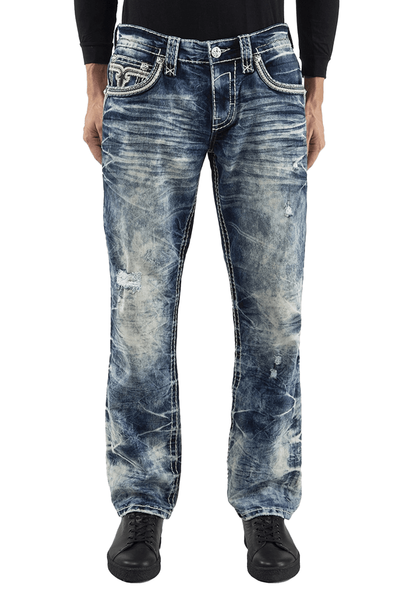 Rock Revival Men's Rusty Straight Denim Jeans