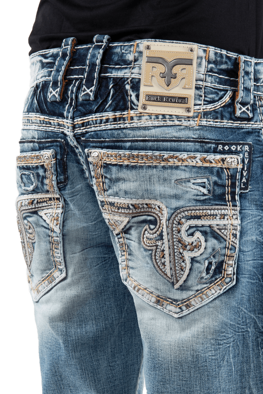 Shop Rock Revival Men's Robin J206r Straight Jeans - Stylish, Western ...