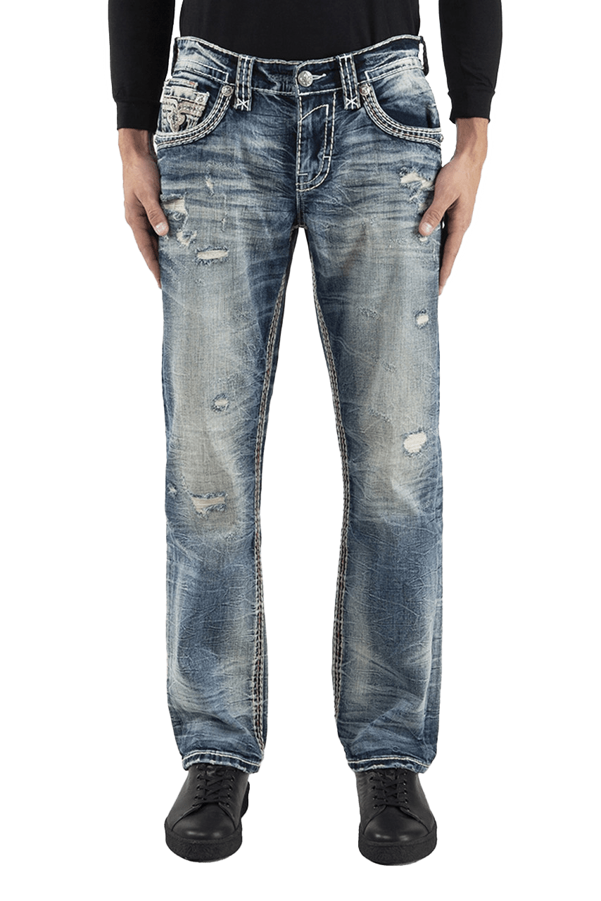 Shop Rock Revival Men's Esteban Jeans - Western Style, Quality Denim