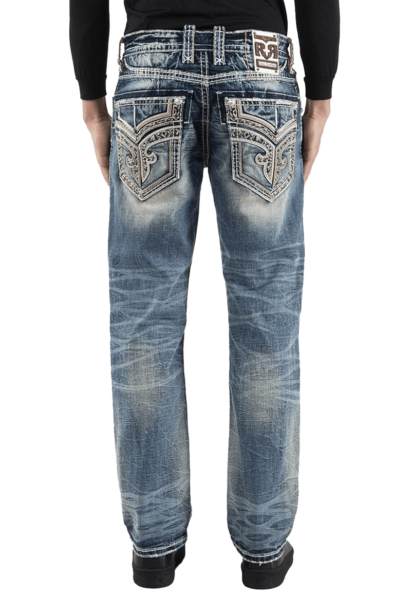 Rock Revival Men's Esteban Straight Denim Jeans