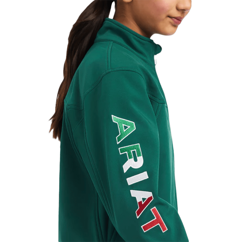 Ariat Youth New Team Soft Shell Verde Mexico Jacket