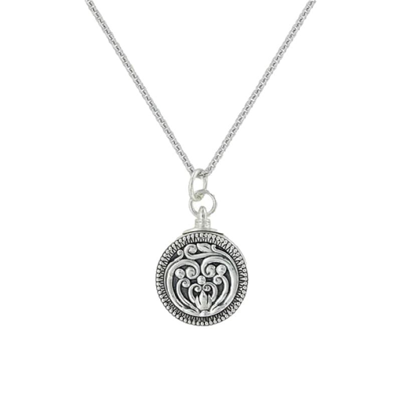 Montana Silversmiths Women's Silversmith Sterling Silver  Locket Necklace
