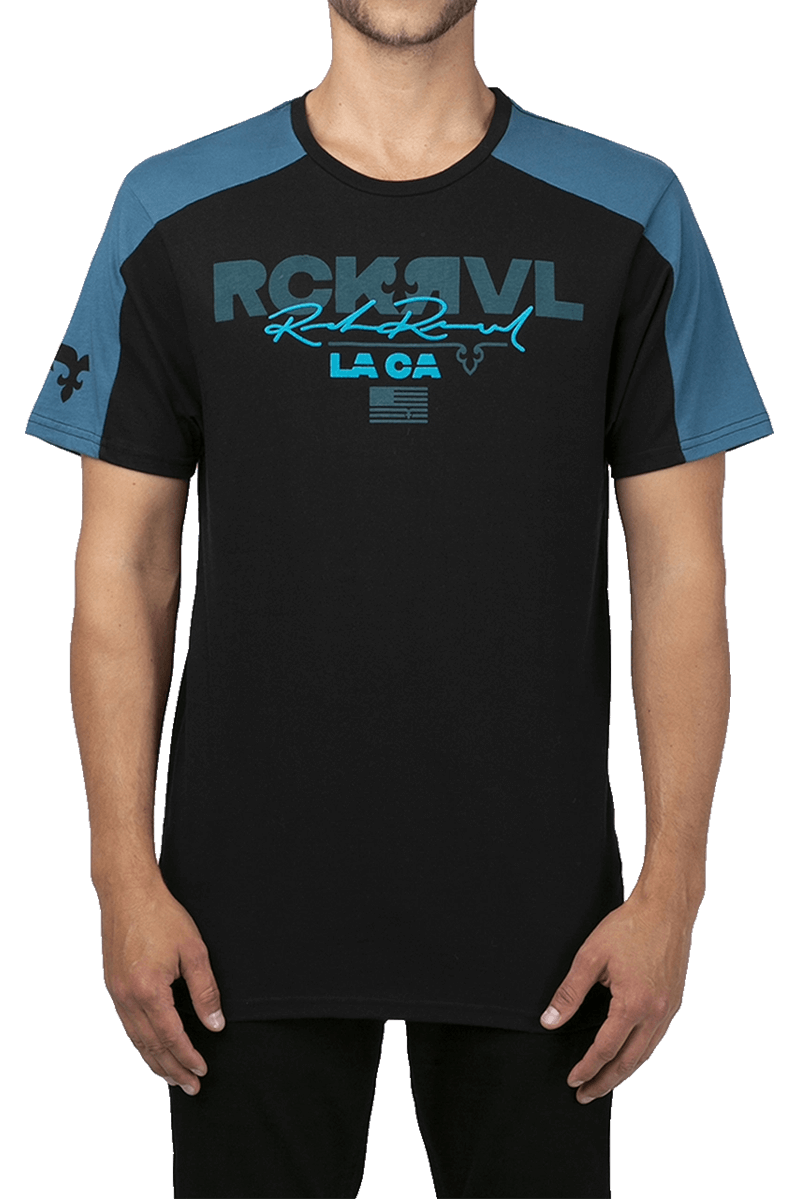 Rock Revival Men's Black Crew Neck T-Shirt