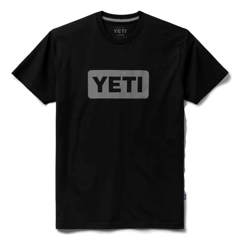 Yeti Premium Logo Badge Short Sleeve Black T-shirt
