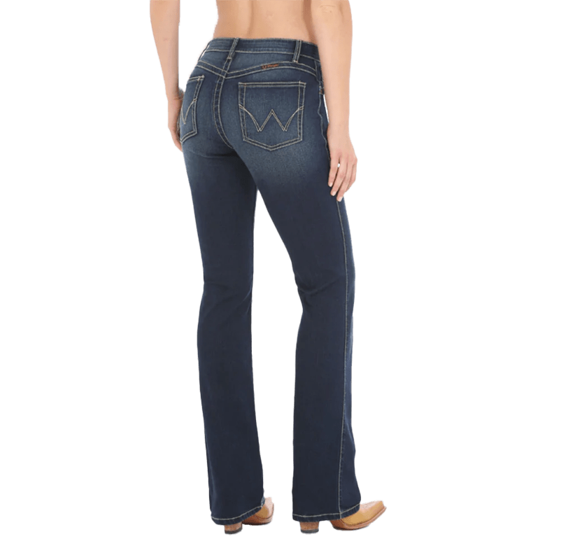 Wrangler Women's Q Baby Ultimate Riding Dark Blue Jeans