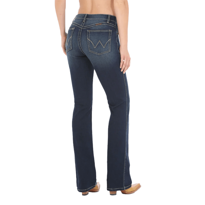 Wrangler Ladies Q-Baby Ultimate Riding Dark Blue Jeans