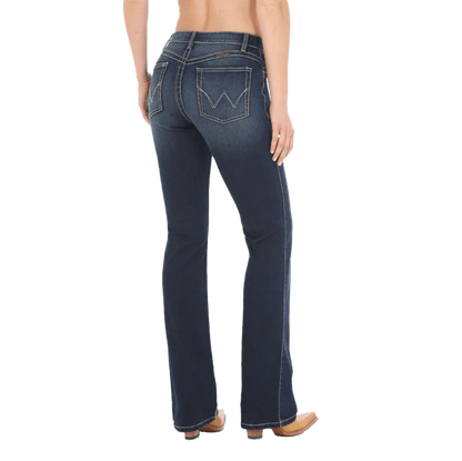 Wrangler Ladies Q-Baby Ultimate Riding Dark Blue Jeans