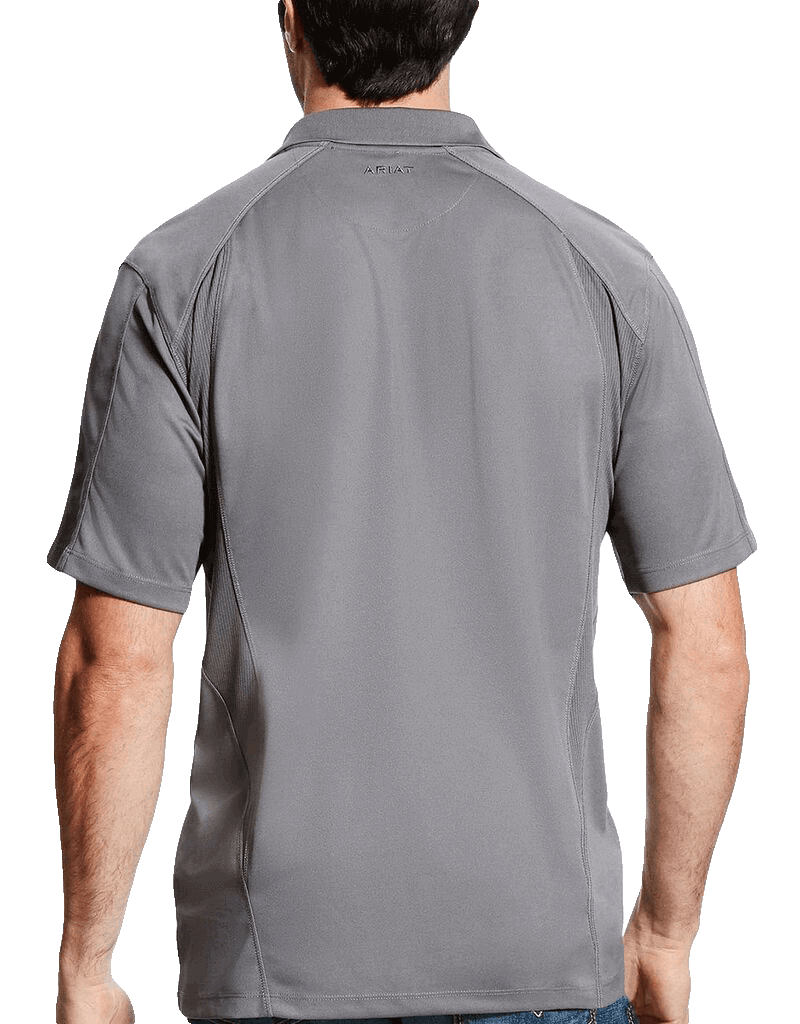 Ariat Men's Shadow Grey Tek Polo Shirt