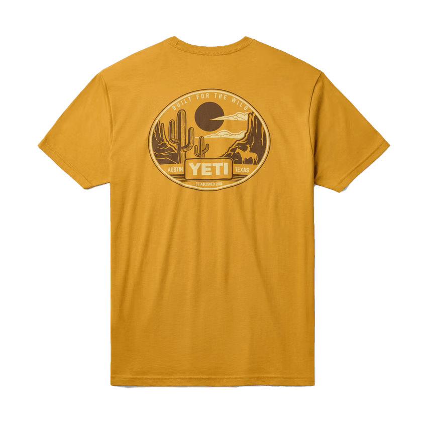 Yeti Horse Canyon Short Sleeve Gold T-shirt