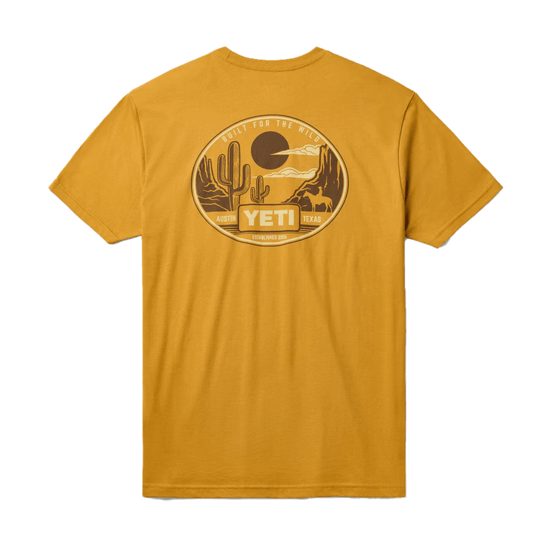 Yeti Horse Canyon Short Sleeve Gold T-shirt
