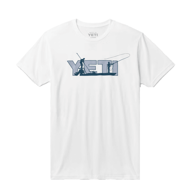 Yeti Men's Skiff Short Sleeve White T-Shirt